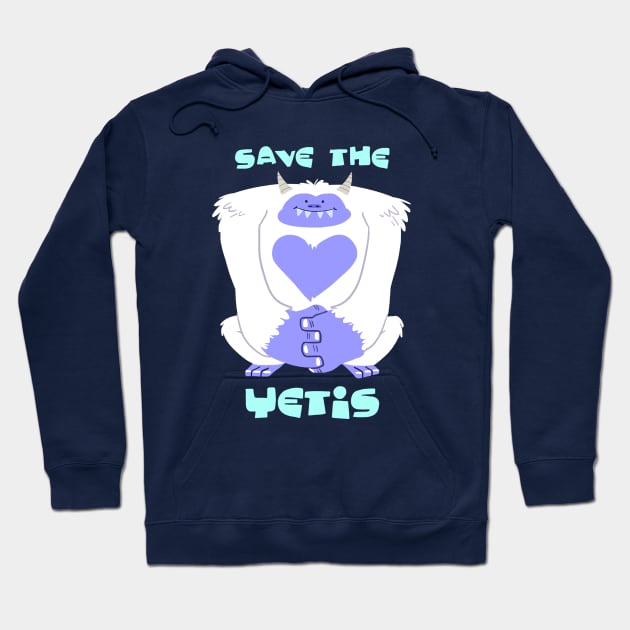 Save the Yetis Hoodie by savodraws